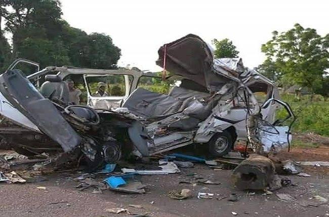 42 escape death as tipper crashes into bus in Onisha
