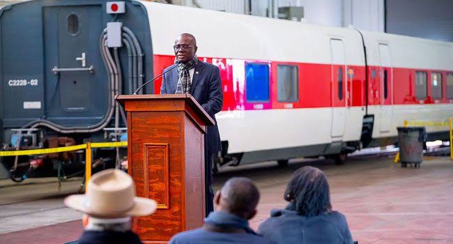 Sanwo-Olu departs for China to complete deals on Blue, Red Line Rail Services